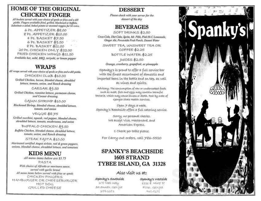 A Deep Dive into Spanky’s Food Factory Menu: What to Expect